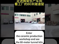 Cerámica para la cocción en hornos de túnel de 80 m