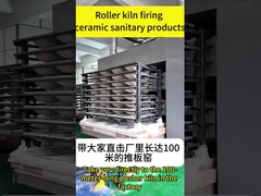 Cocción de sanitarios en horno de placa empujadora