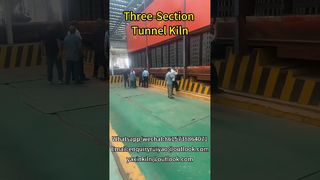 Horno túnel de tres secciones #kilnmanufacturer #brickfactory #tunnelkiln#brickkiln #claybricks