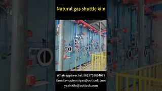 Horno lanzadera de gas natural #kilnmanufacturer #tunnelkiln #brickfactory#ceramics #gaskiln