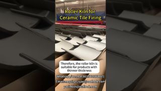 Horno de rodillos para cocción de baldosas cerámicas #kilnmanufacturer #brickfactory #ceramictiles #rollerkiln